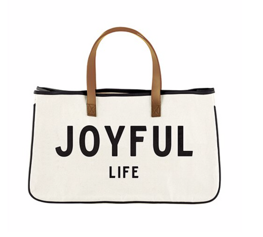 clothing bag for travel | large tote bags | grocery bag tote | christian bags and totes | inspirational totes | Christian fashion | joyful tote bag 