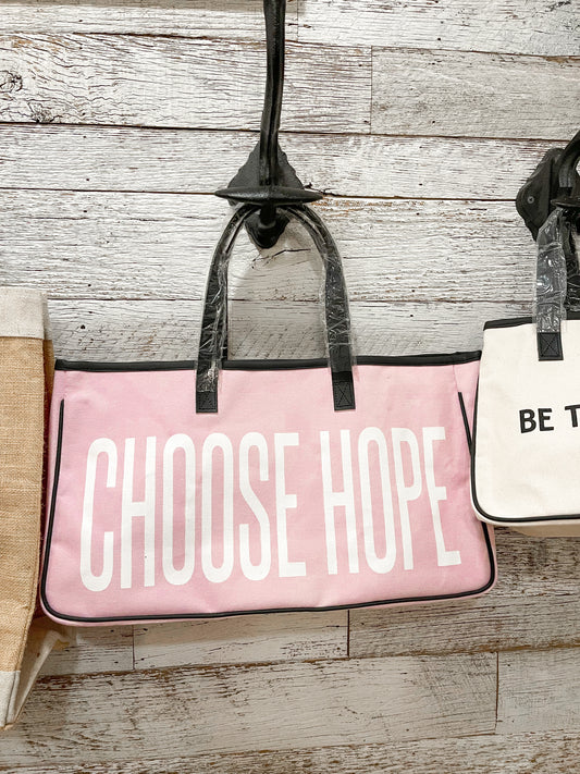 clothing bag for travel | large tote bags | grocery bag tote | christian bags and totes | inspirational totes | Christian fashion | Choose hope tote bag | Faith gifts | Christian gifts 